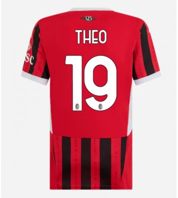 AC Milan Theo Hernandez #19 Replika Hjemmebanetrøje Dame 2024-25 Kortærmet